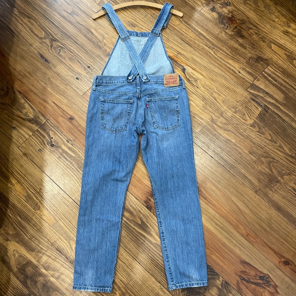 Levi's Classic Blue Women's Crisscross Overalls Size Small Heritage - Picture 5 of 10
